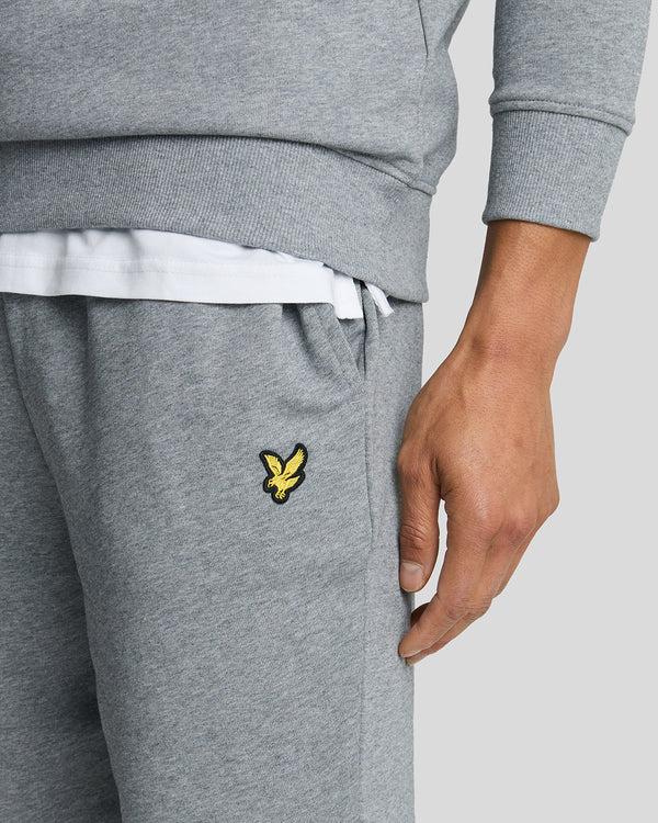 Lyle & Scott Cotton Sweat Short Mid Grey Marl