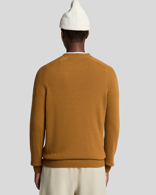 Lyle & Scott Crew Neck Knit Jumper Golden Heather
