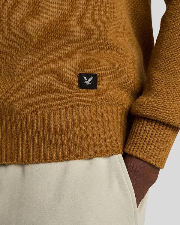 Lyle & Scott Crew Neck Knit Jumper Golden Heather