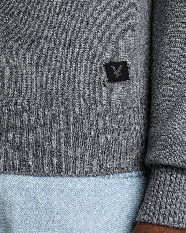 Lyle & Scott Crew Neck Knit Jumper Grey Heather