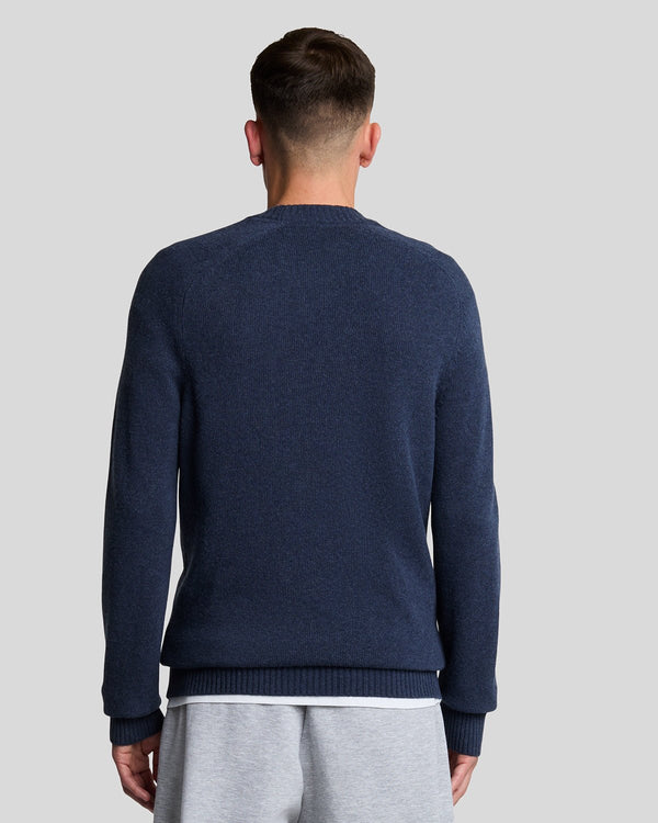 Lyle & Scott Crew Neck Knit Jumper Navy Heather