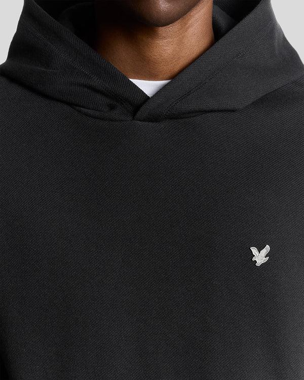 Lyle & Scott Diagonal Weave Hoodie Lacquer