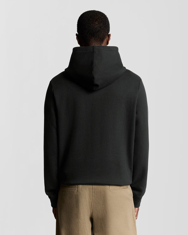 Lyle & Scott Diagonal Weave Hoodie Lacquer