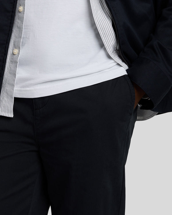 Lyle & Scott Drawstring Tapered Chino Jet Black