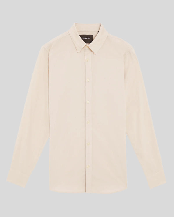 Lyle & Scott Fine Rib Corduroy Shirt Putty