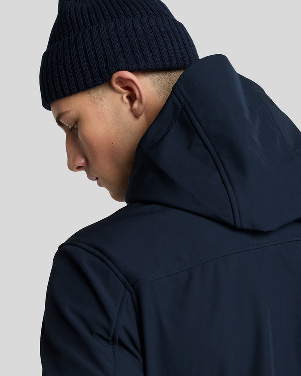 Lyle & Scott Fleece Lined Softshell Jacket Dark Navy