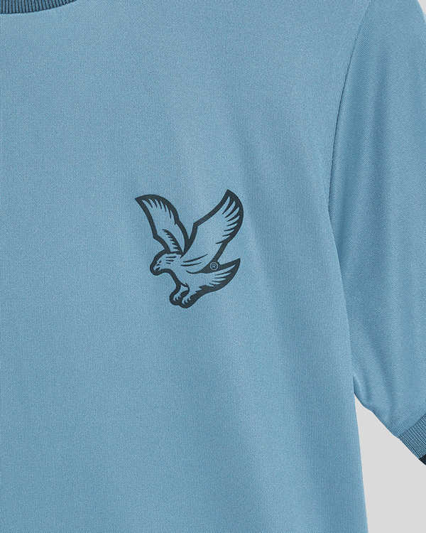 Lyle & Scott Football T-Shirt Ocean Sky