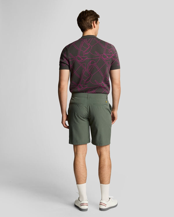 Lyle & Scott Golf 5 Pocket Short Cactus Green