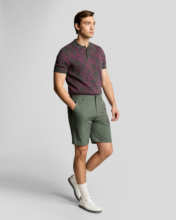 lyle & scott Golf 5 Pocket Short Cactus Green