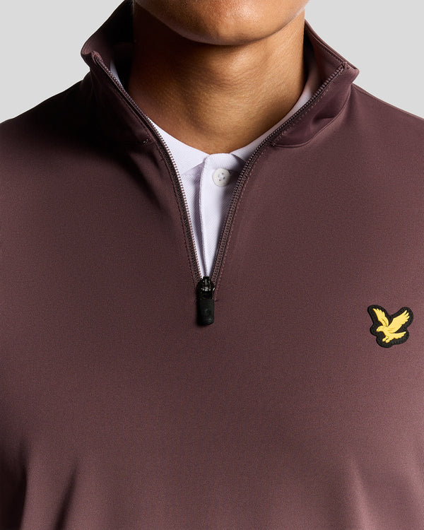 Lyle & Scott Golf Course Midlayer Berry