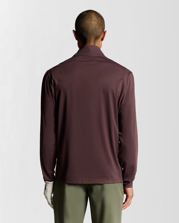 Lyle & Scott Golf Course Midlayer Berry