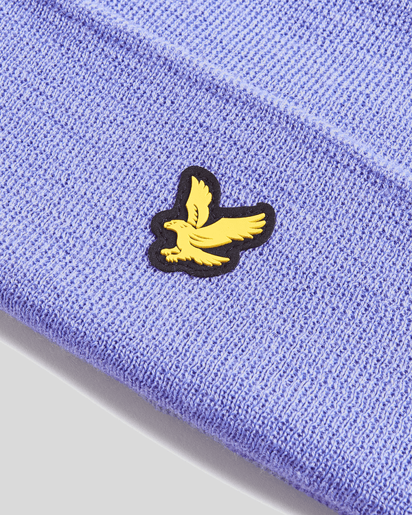 Lyle & Scott Golf Merino Wool Blend Beanie Moonlight