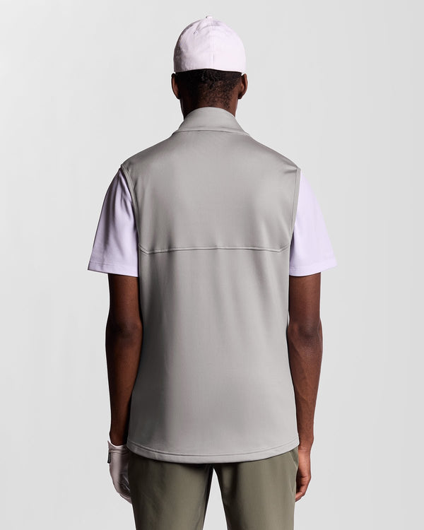 Lyle & Scott Golf Windproof Print Vest True Iron