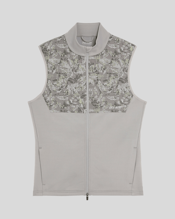 Lyle & Scott Golf Windproof Print Vest True Iron