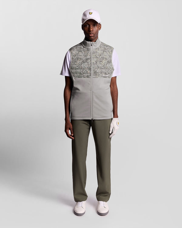lyle & scott Golf Windproof Print Vest True Iron