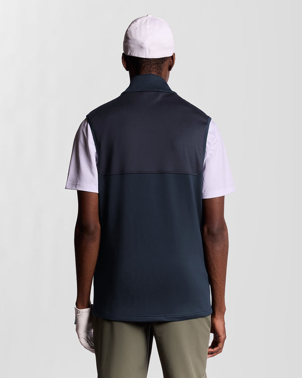 Lyle & Scott Golf Windproof Vest Dark Navy