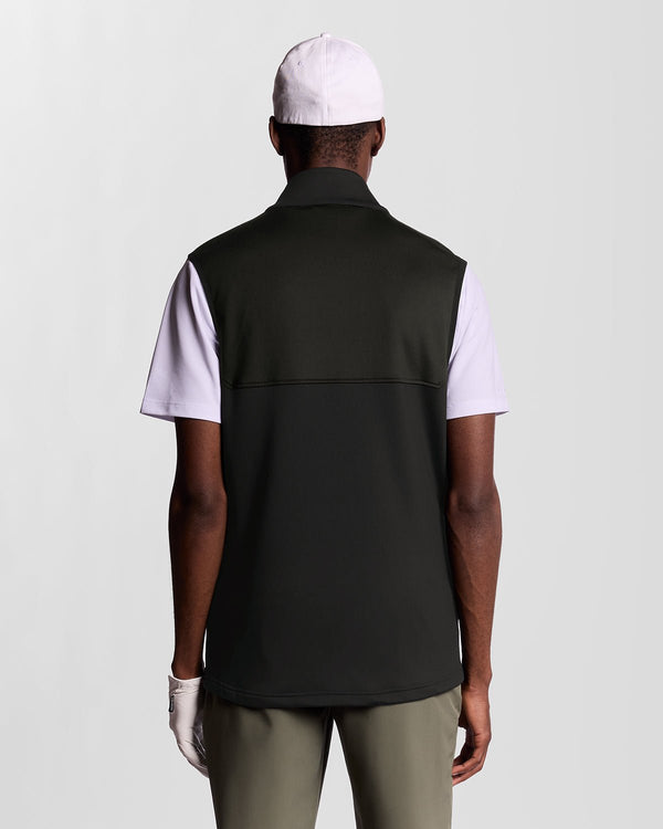 Lyle & Scott Golf Windproof Vest Jet Black