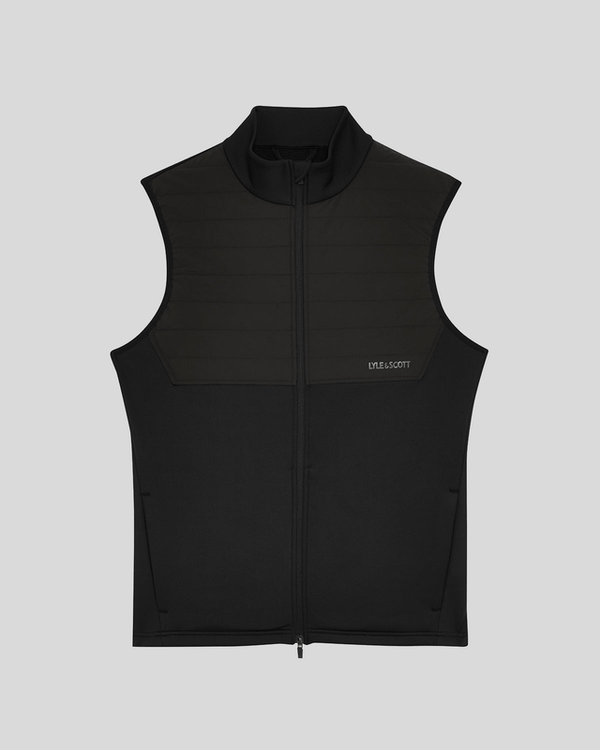 Lyle & Scott Golf Windproof Vest Jet Black