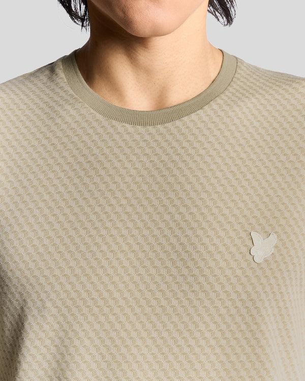 Lyle & Scott Graphic Jacquard T-Shirt Natural