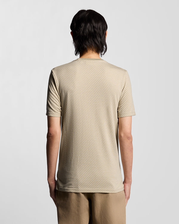 Lyle & Scott Graphic Jacquard T-Shirt Natural