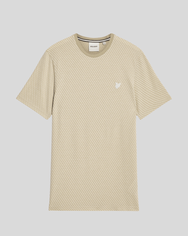 Lyle & Scott Graphic Jacquard T-Shirt Natural