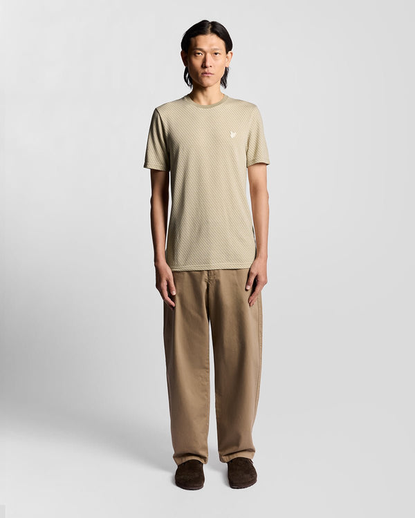 lyle & scott Graphic Jacquard T-Shirt Natural