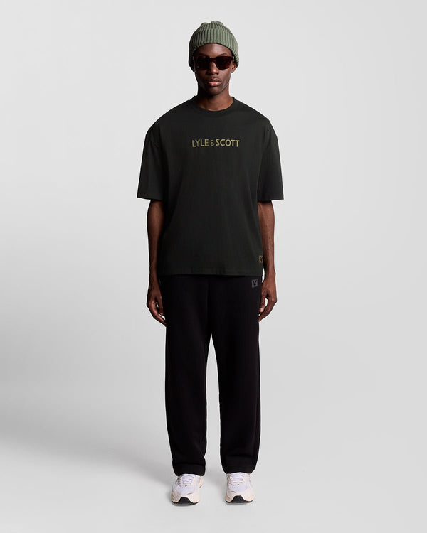 lyle & scott Graphic Print Lounge T-Shirt Jet Black