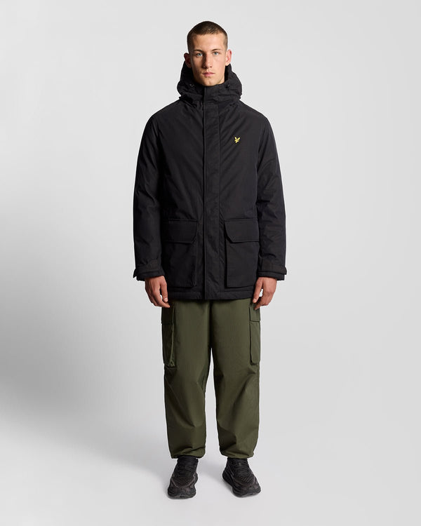 lyle & scott Heavyweight Hooded Parka Jet Black