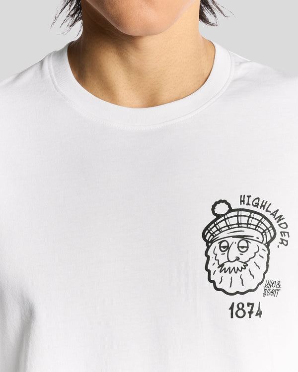Lyle & Scott Highlander Graphic Cotton T-Shirt White