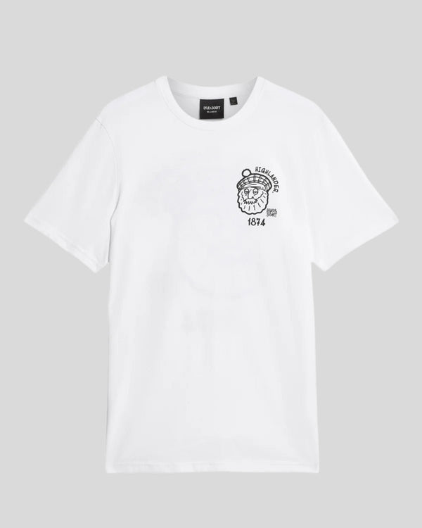 Lyle & Scott Highlander Graphic Cotton T-Shirt White
