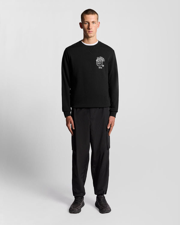 lyle & scott Highlander Graphic Sweatshirt Jet Black
