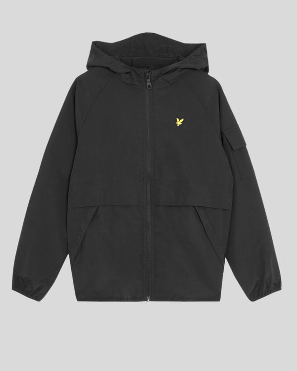 Lyle & Scott Hooded Windbreaker Jacket Jet Black