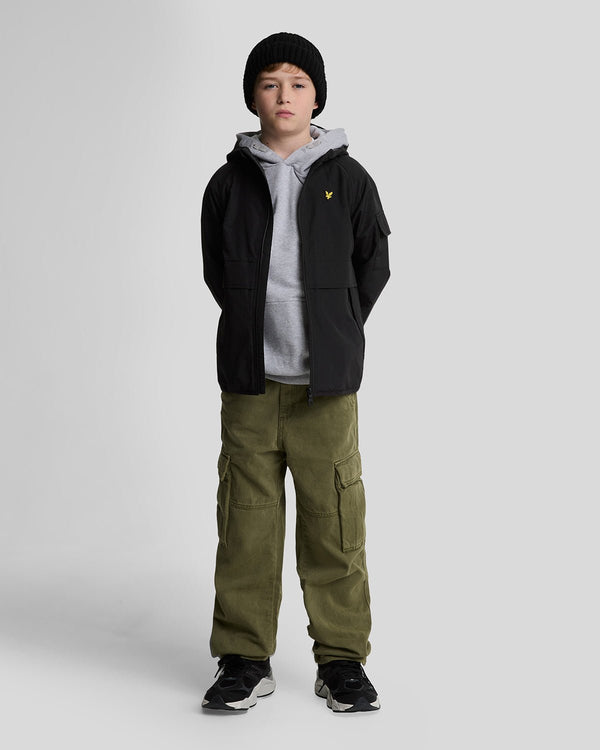 lyle & scott Hooded Windbreaker Jacket Jet Black