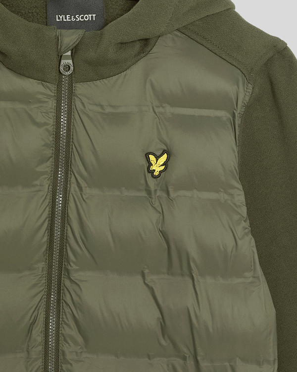 Lyle & Scott Hybrid Hoodie Deep Depths