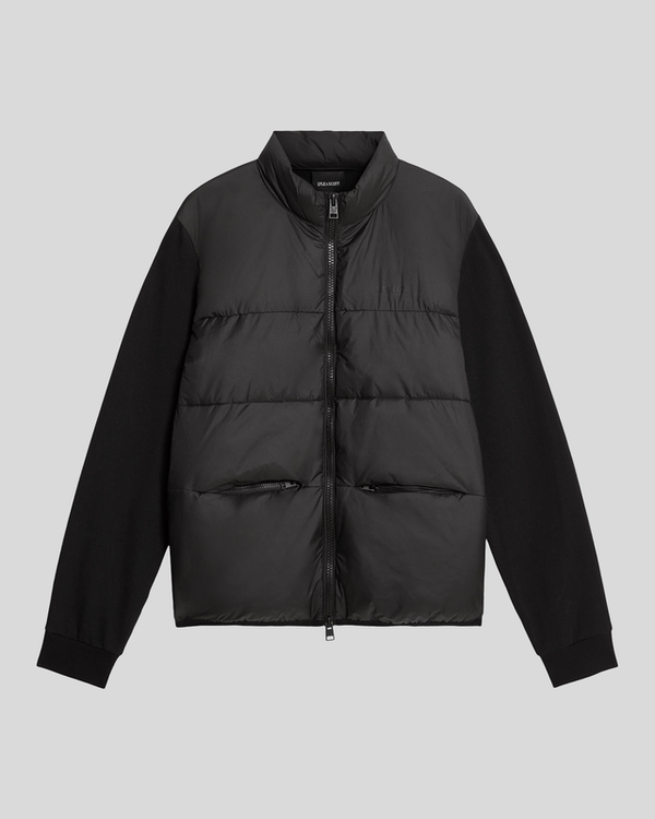 Lyle & Scott Hybrid Puffer Jacket Jet Black