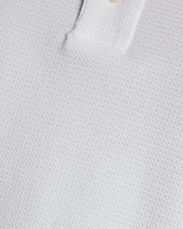Lyle & Scott Jacquard Dobby Knit Polo Shirt White
