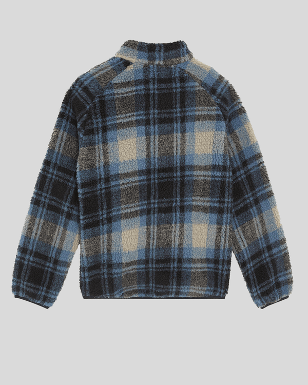 lyle & scott Jacquard Sherpa Fleece Jacket Navy