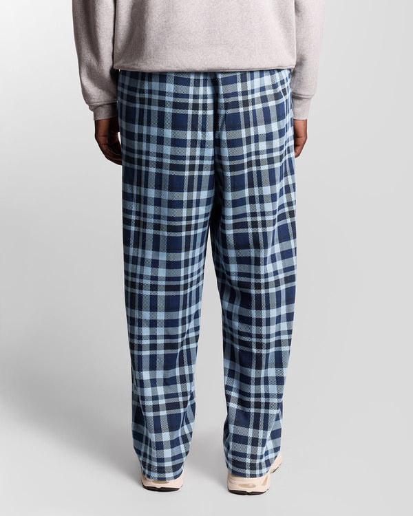 Lyle & Scott Jersey Check Lounge Pants Navy