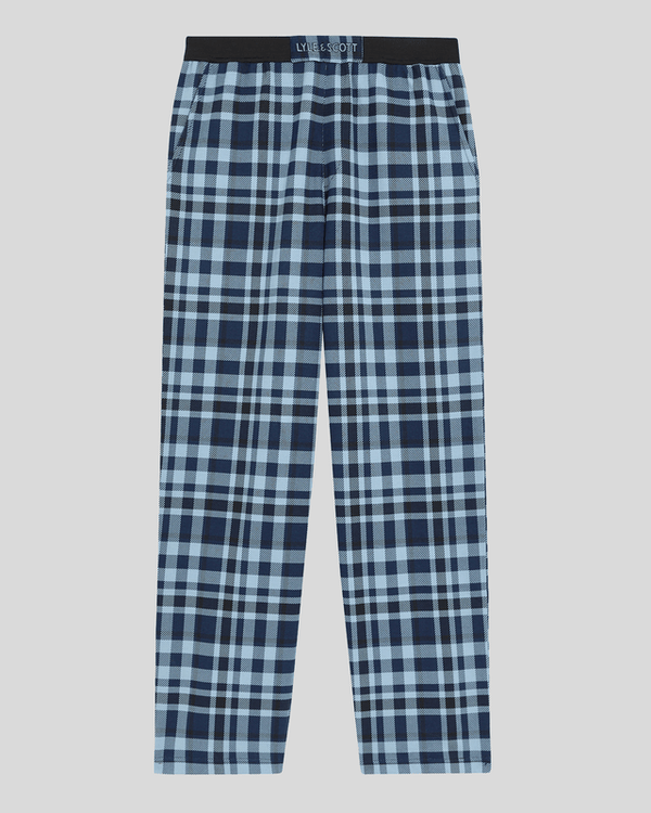 Lyle & Scott Jersey Check Lounge Pants Navy