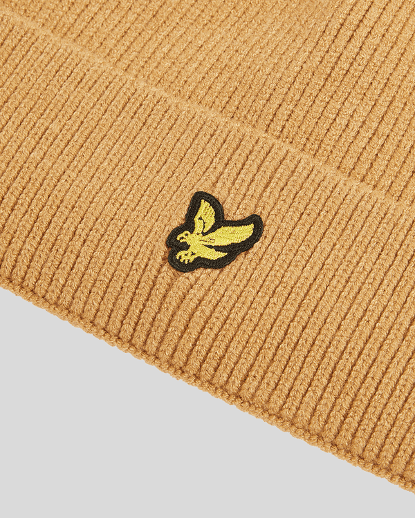 Lyle & Scott Knit Beanie Tigers Eye