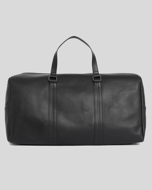 lyle & scott Leather Holdall Bag Jet Black