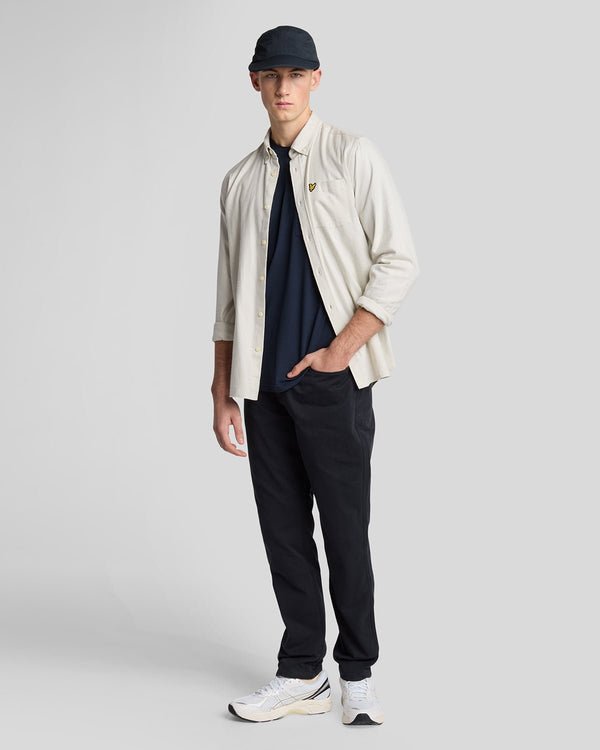 lyle & scott Linen Blend Raglan T-Shirt Dark Navy