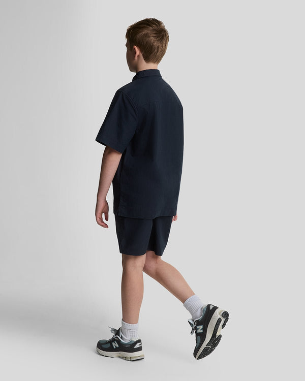 Lyle & Scott Linen Shorts Dark Navy