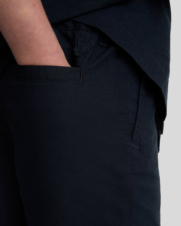 Lyle & Scott Linen Shorts Dark Navy