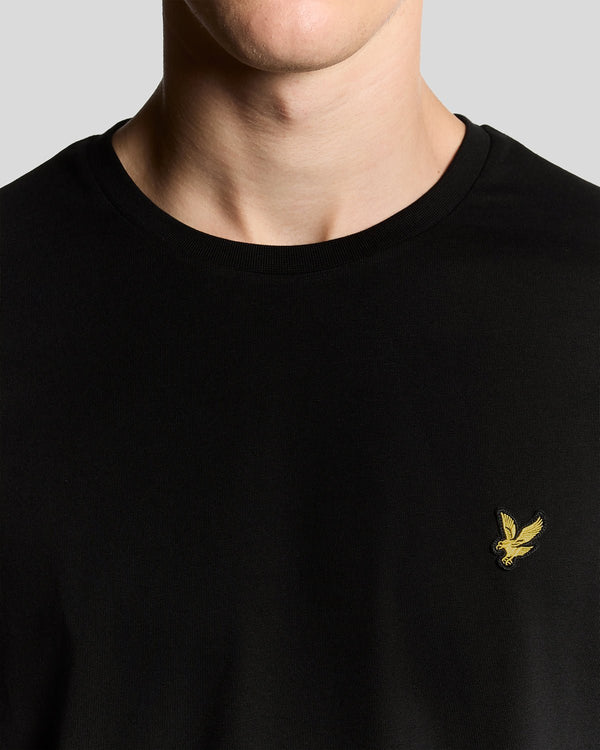 Lyle & Scott Long Sleeve Cotton T-Shirt Jet Black