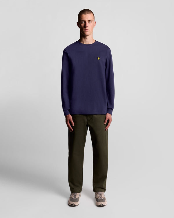 lyle & scott Long Sleeve Cotton T-Shirt Navy