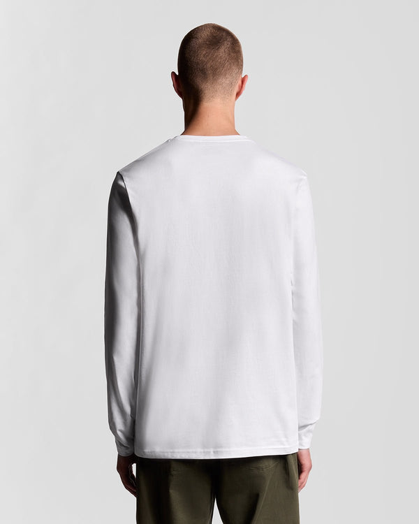 Lyle & Scott Long Sleeve Cotton T-Shirt White