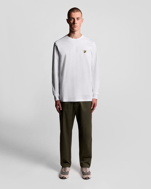 lyle & scott Long Sleeve Cotton T-Shirt White