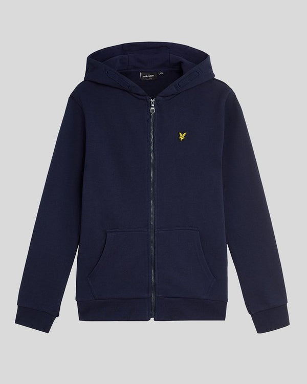 Lyle & Scott Loopback Cotton Full Zip Hoodie Navy