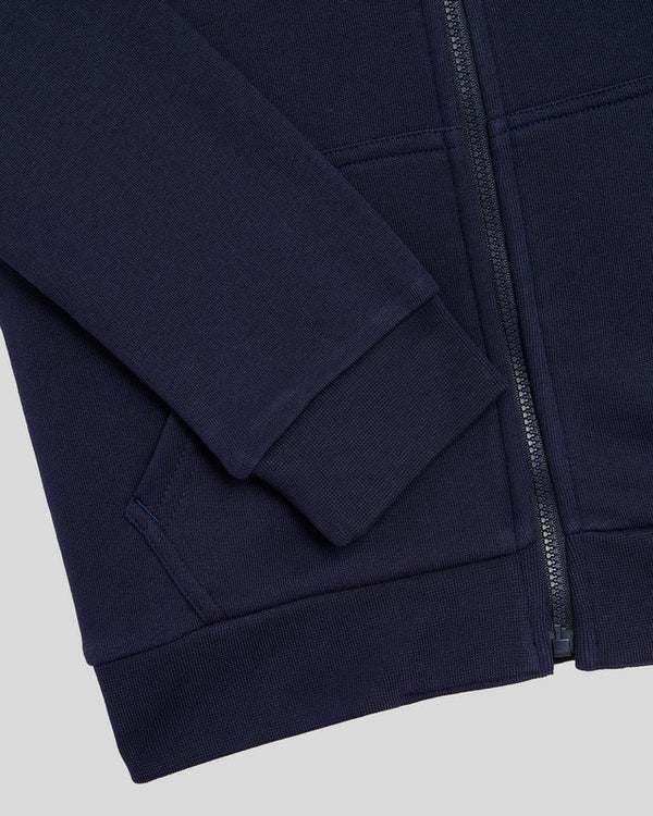 Lyle & Scott Loopback Cotton Full Zip Hoodie Navy